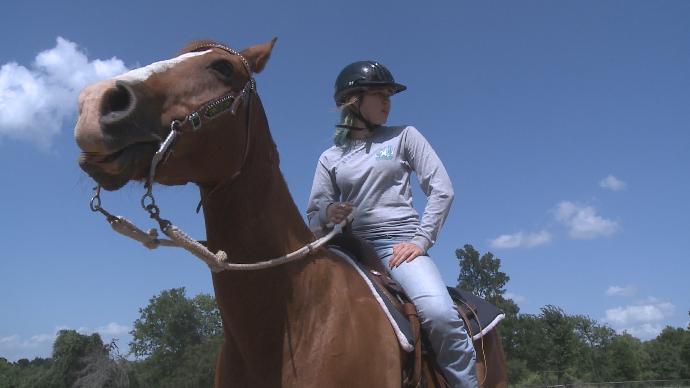 Student with ADHD says horseback riding helps control the disorder